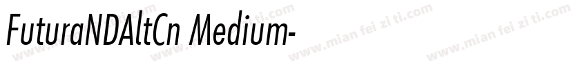 FuturaNDAltCn Medium字体转换